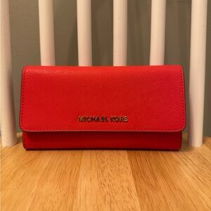 Michael Kors Bold Red Wallet